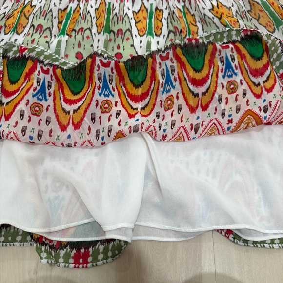 NWT Zara Strappy Back Boho Mini Dress Multicolor Embroidered Women's XS - Picture 11 of 14